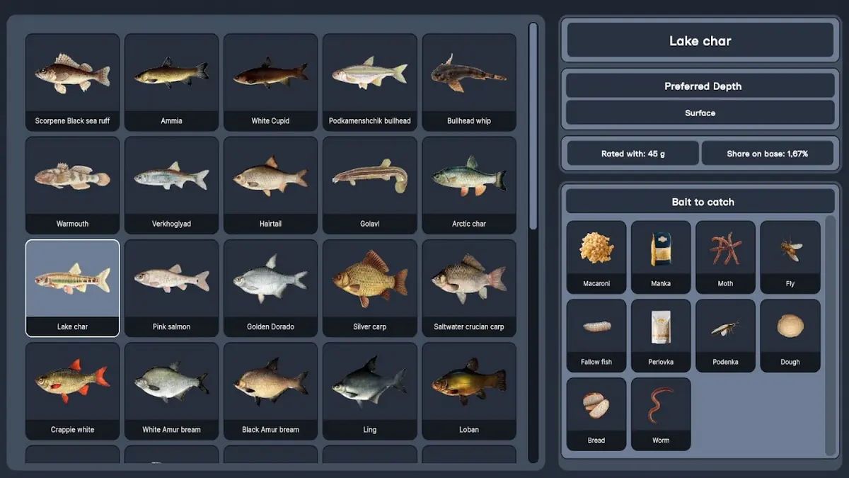 Fischen Online: Angelsimulator – Spielszene