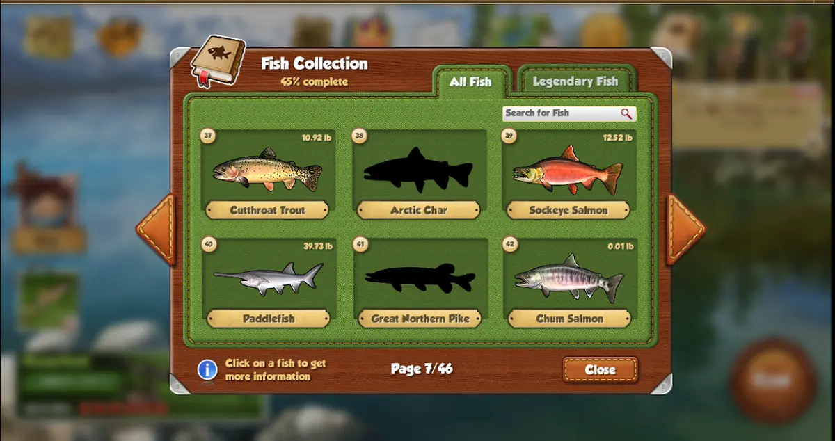 Fishing World – Spielszene
